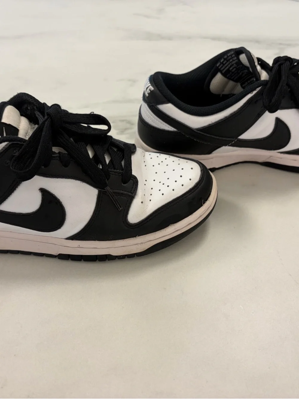 Nike Dunk Low Panda Women’s 7.5 Black White Sneakers Low Top Casual Streetwear - Picture 3 of 6
